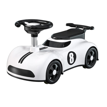 Masina pentru Copii, Klevo, 1-3 ani, Impingere, Bluetooth, Muzica, din ABS, 4 Roti, Inaltime Sezut 22 cm, Alb