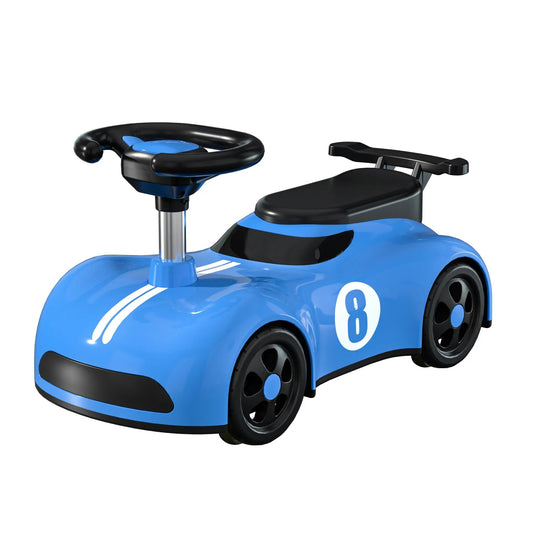 Masina pentru Copii, Klevo, 1-3 ani, Impingere, Bluetooth, Muzica, din ABS, 4 Roti, Inaltime Sezut 22 cm, Albastru