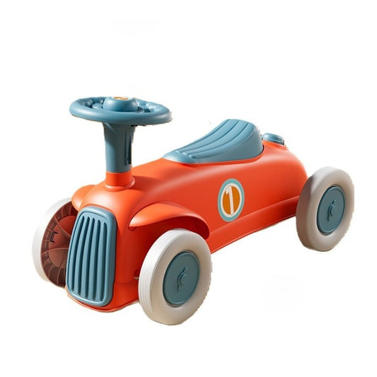 Masinuta Ride-On Klevo, cu Sistem Anti-Rasturnare, Claxon pe Volan, 1-6 Ani, 60 x 28 x 34 cm, Rosu-Albastru