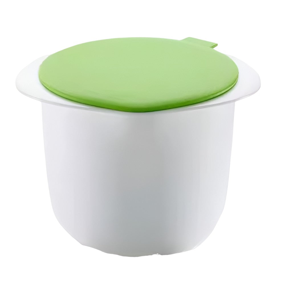 Recipient pentru Preparat Branza, Klevo, Capac de Silicon, Cheese Maker din Plastic, Strecuratoare, 17x14.5x12.8 cm, Alb