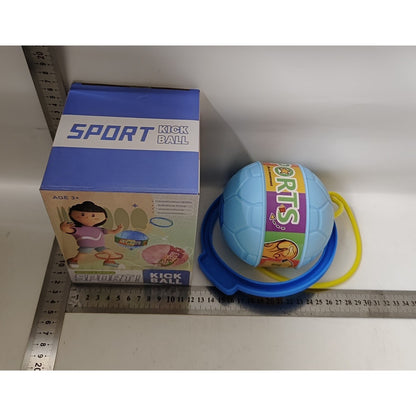 Minge pentru Sarit, Klevo, Tip Coarda Hula Hoop, Cerc 12 cm, Coarda 52 cm, Minge 12 x 11 cm, Functie Iluminat, 4-6 Ani, Plastic, Albastru