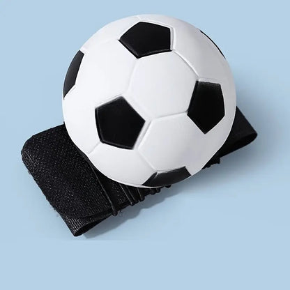 Minge Saltareata Hiperelastica, Klevo, Model Minge de Fotbal cu Fixare de Mana, Space Moon Ball foarte Elastica, Antistress pentru Copii, Diametru 66 mm, Alb Negru