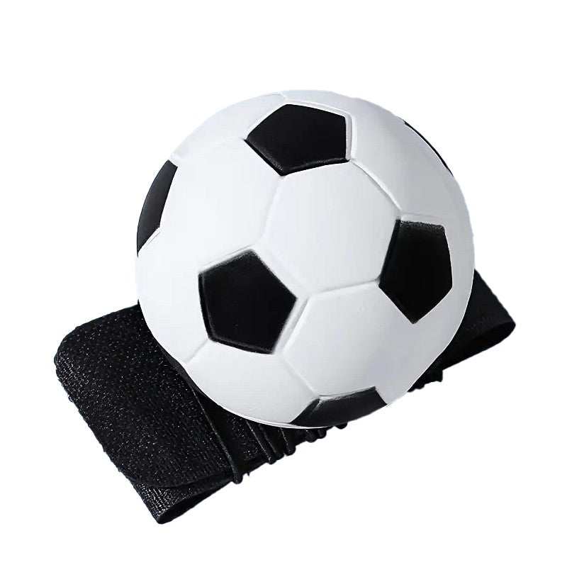 Minge Saltareata Hiperelastica, Klevo, Model Minge de Fotbal cu Fixare de Mana, Space Moon Ball foarte Elastica, Antistress pentru Copii, Diametru 66 mm, Alb Negru