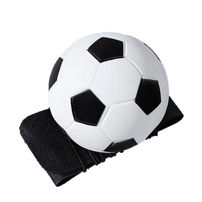 Minge Saltareata Hiperelastica, Klevo, Model Minge de Fotbal cu Fixare de Mana, Space Moon Ball foarte Elastica, Antistress pentru Copii, Diametru 66 mm, Alb Negru