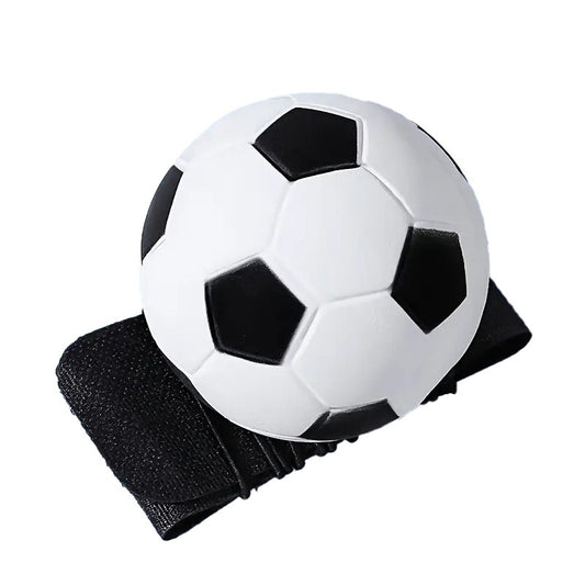 Minge Saltareata Hiperelastica, Klevo, Model Minge de Fotbal cu Fixare de Mana, Space Moon Ball foarte Elastica, Antistress pentru Copii, Diametru 66 mm, Alb Negru