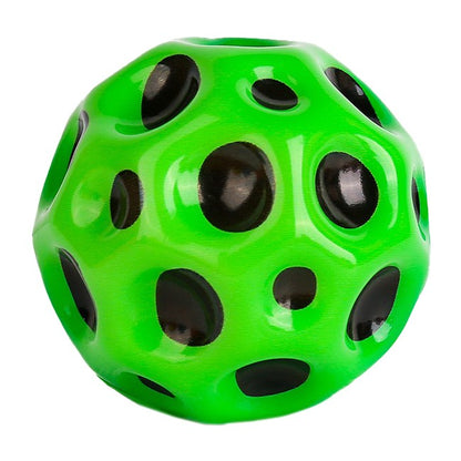 Minge Saltareata Hiperelastica, Klevo, Space Moon Ball foarte Elastica, Antistress pentru Copii, Diametru 66 mm, Verde