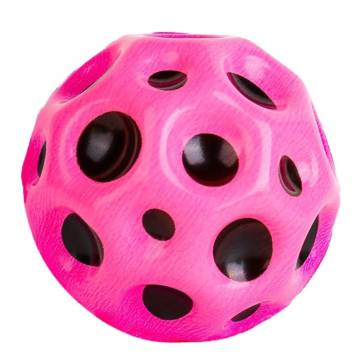 Minge Saltareata Hiperelastica, Klevo, Space Moon Ball foarte Elastica, Antistress pentru Copii, Diametru 66 mm, Roz