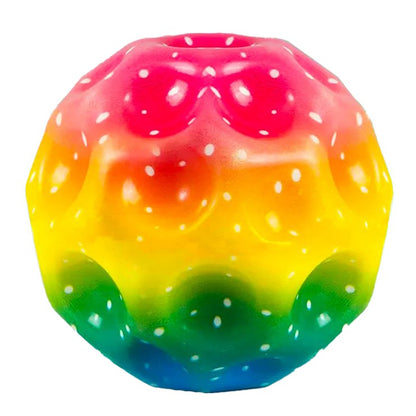 Minge Saltareata Hiperelastica, Klevo, Space Moon Ball foarte Elastica, Antistress pentru Copii, Diametru 66 mm, Multicolor Galben