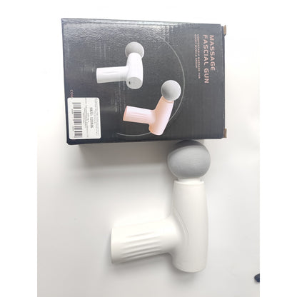 Mini Aparat de Masaj, Klevo, Tip Pistol, Incarcare USB Tip C, Portabil, Pentru Relaxare Musculara, Autonomie 120 Min, 3 Trepte de Viteza, Alb