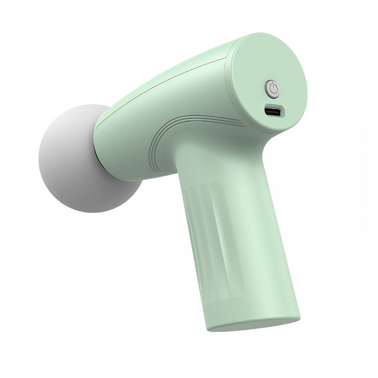 Mini Aparat de Masaj, Klevo, Tip Pistol, Incarcare USB Tip C, Portabil, Pentru Relaxare Musculara, Autonomie 120 Min, 3 Trepte de Viteza, Verde
