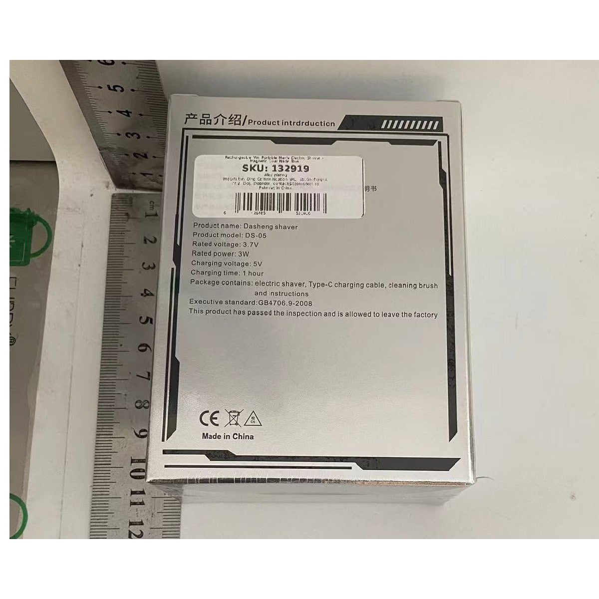 Mini Aparat de Ras Electric, Klevo, din ABS cu Fibra de Carbon, Portabil, Cap Rotativ Detasabil cu 2 Lame de Otel, Rezistent la Apa, Incarcare Type-C, Autonomie 45 min, Albastru