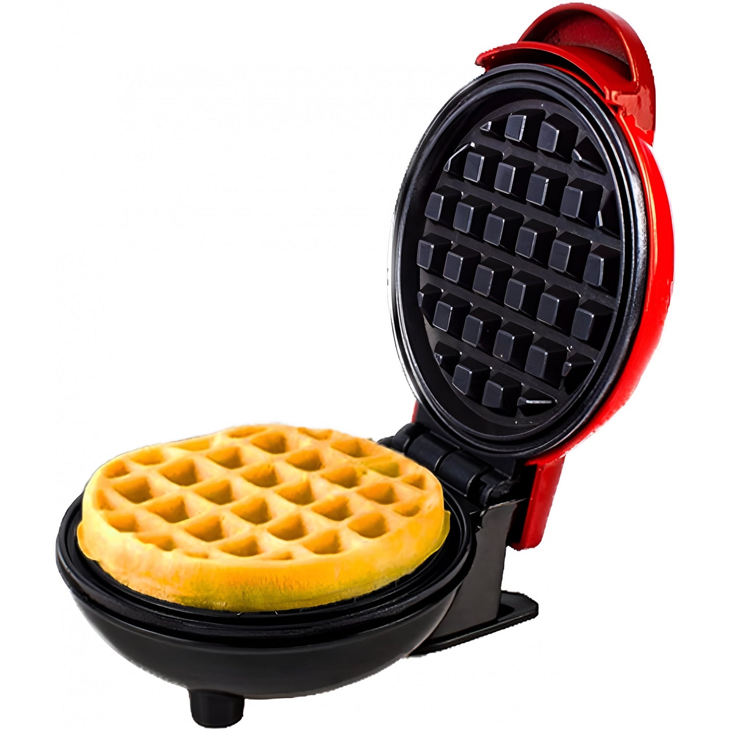 Mini Aparat de Vafe, Klevo, Multifunctional, Pentru Casa si Calatorii, Compact, Usor de Transportat si Depozitat, 18x14.5x9.3 cm, Rosu