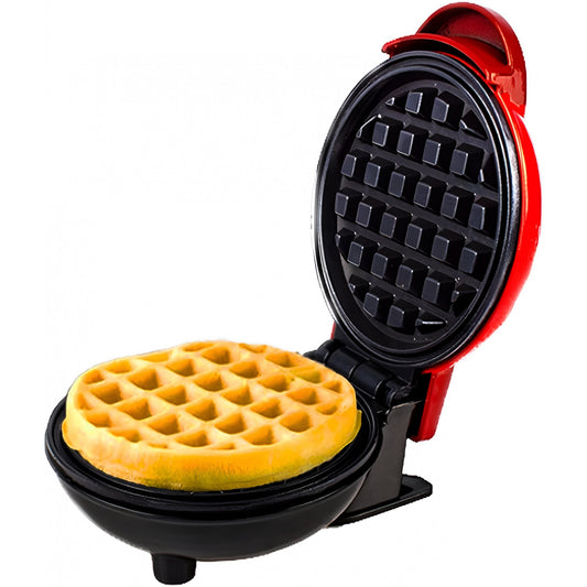 Mini Aparat de Vafe, Klevo, Multifunctional, Pentru Casa si Calatorii, Compact, Usor de Transportat si Depozitat, 18x14.5x9.3 cm, Rosu