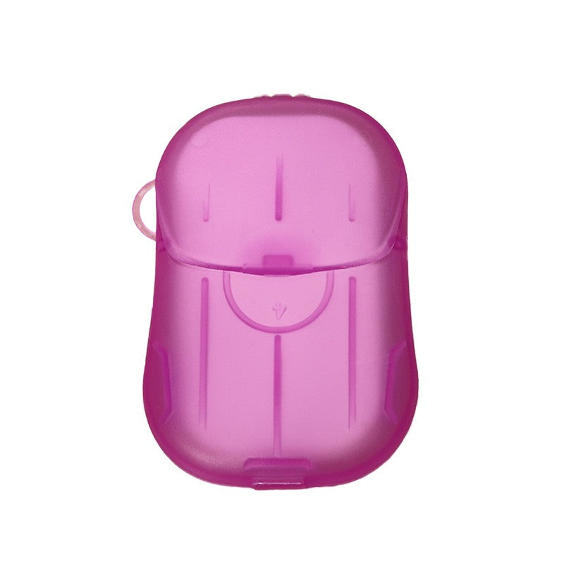 Mini Cutie de Sapun din Hartie, Klevo, de Unica Folosinta, Portabila, Potrivit pentru Calatorii, 20 buc, Roz