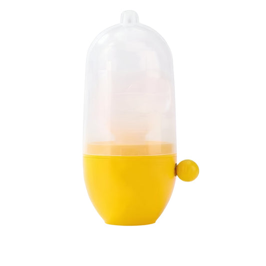 Mini Shaker Manual pentru Oua, Klevo, pentru Galbenusuri si Albusuri, Mixer Amestecare, 15x6 cm, Galben