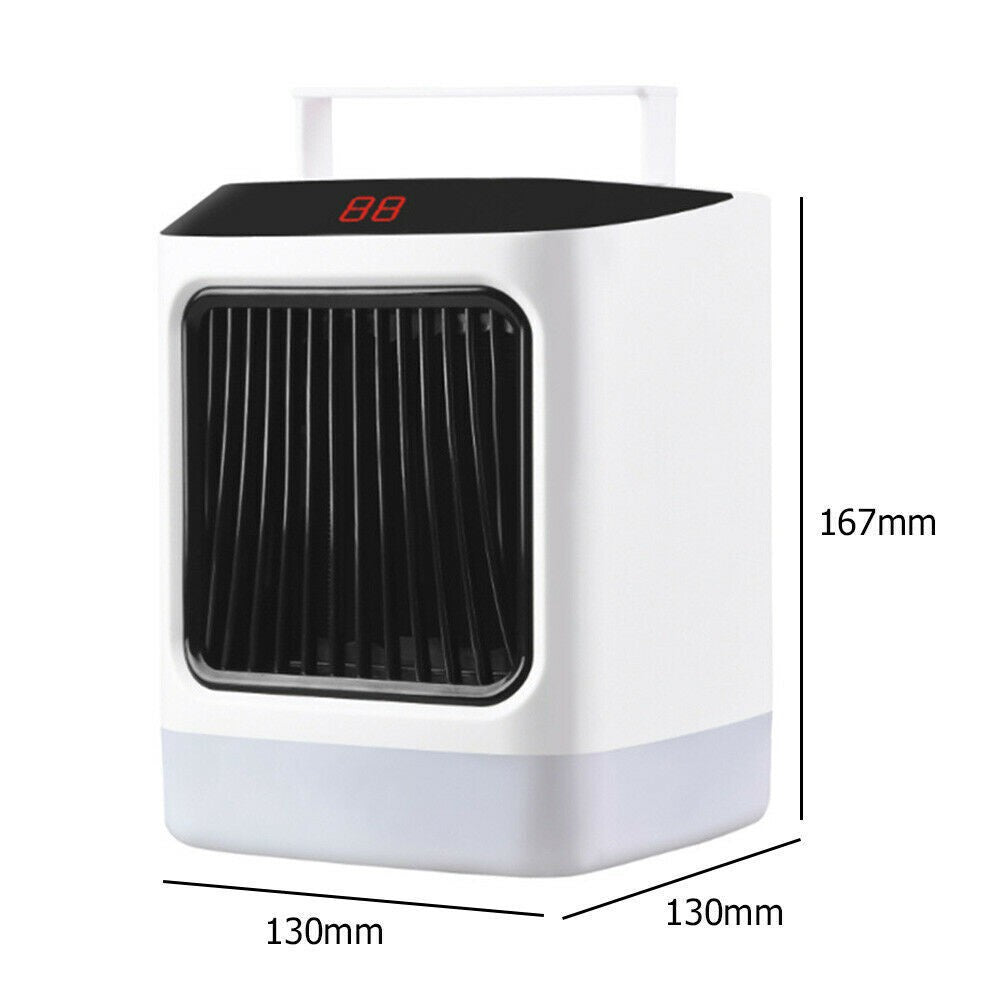 Mini incalzitor portabil Klevo, afisaj digital, sincronizare inteligenta, lumina de noapte colorata