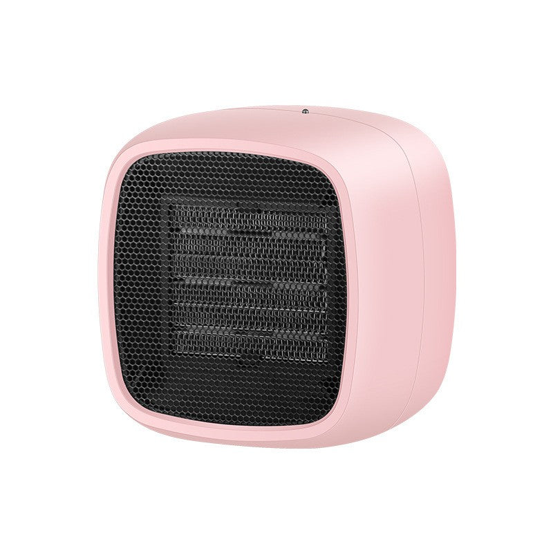 Mini radiator electric portabil Klevo, 800 W, 2 trepte, 150x120x175 mm, roz