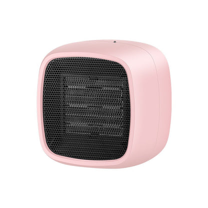 Mini radiator electric portabil Klevo, 800 W, 2 trepte, 150x120x175 mm, roz