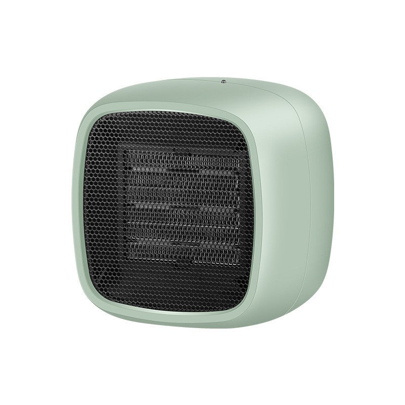 Mini radiator electric portabil Klevo, 800 W, 2 trepte, 150x120x175 mm, verde
