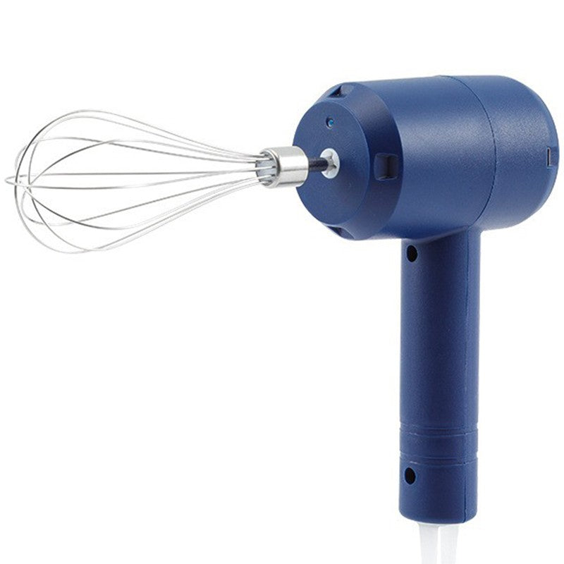 Mixer Electric fara Fir, Klevo, pentru Uz Casnic, pentru Oua Smantana Frisca, Maner Plastic, Usor de Utilizat si Depozitat, 3 Accesorii, Albastru Inchis