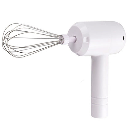 Mixer Electric fara Fir, Klevo, pentru Uz Casnic, pentru Oua Smantana Frisca, Maner Plastic, Usor de Utilizat si Depozitat, 3 Accesorii, Alb
