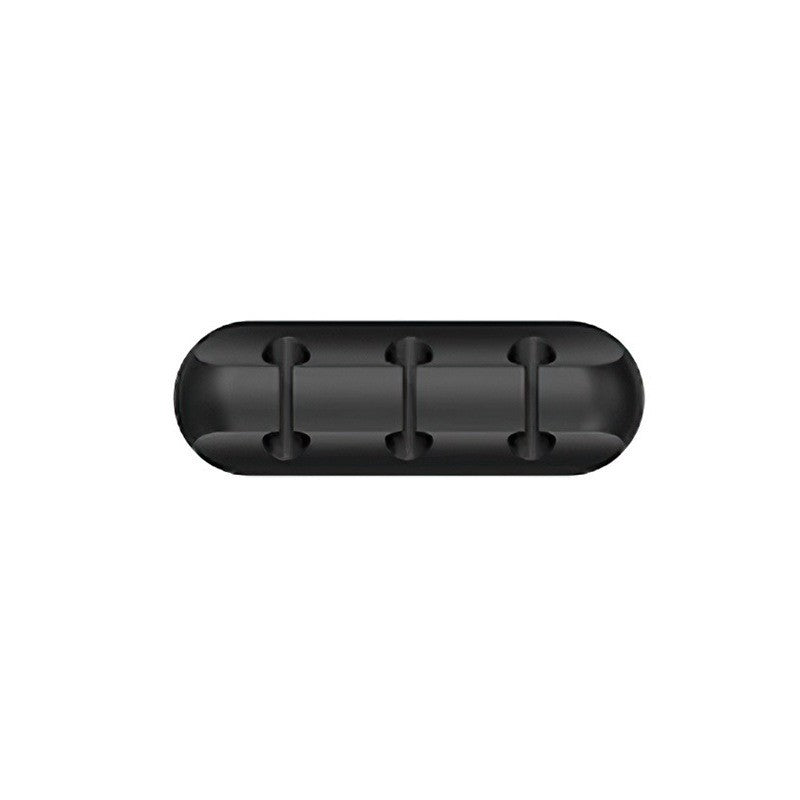 Organizator de Cabluri, Klevo, Autoadeziv, Multifunctional, 3 Locuri de Suport, 6.4x2.2cm, Negru