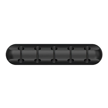 Organizator de Cabluri, Klevo, Autoadeziv, Multifunctional, 5 Locuri de Suport, 9.6x2.2cm, Negru
