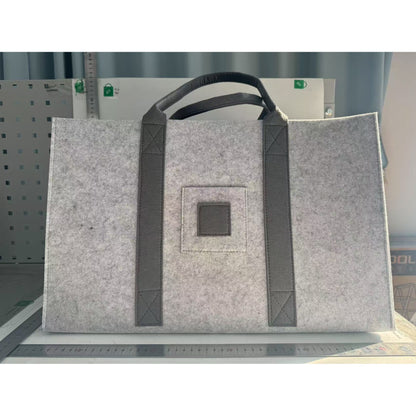Cos Multifunctional pentru Rufe Murdare, Cos Depozitare, Klevo, Gri, 50x34x32, Geanta Durabila pentru Lemne si Accesorii