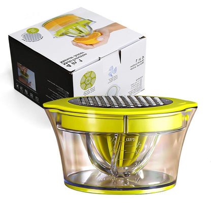 Storcator de Fructe 2 in 1, Klevo, cu Razatoare si Separator Ou, 14.8 x 8 x 13 cm, Verde