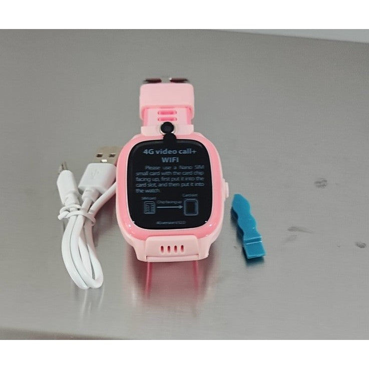 Ceas Smartwatch Klevo, Pentru Copii, Model Y36, cu Functie Telefon, 4G, Localizare LBS, Istoric Traseu, Monitorizare Spion, Apel Video, Rezistent la Apa, Roz