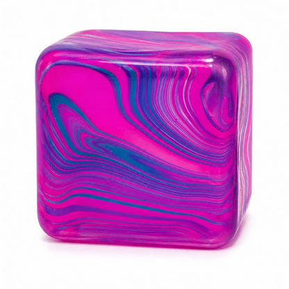 Cub Fidget 3D de Gheata, Klevo, Jucarie Antistres din Maltoza, 70 g, 3.5x3.5x3.5 cm, Comprimabil cu Revenire Lenta, Mov