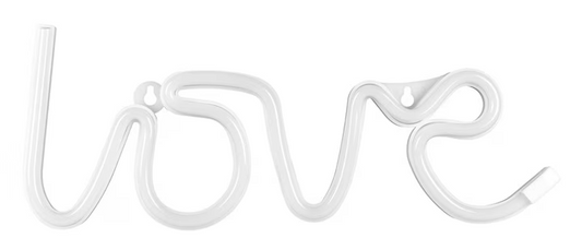 Neon LED - Love, alb, 34,5x13cm
