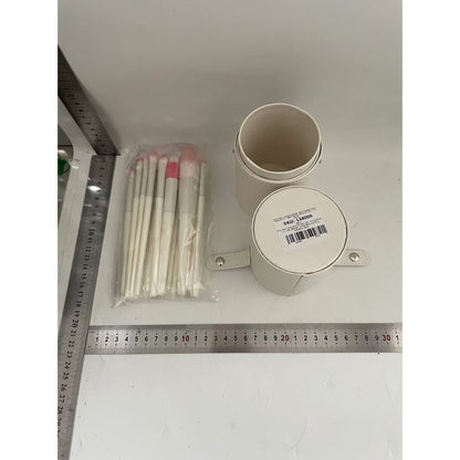 Set 14 Pensule de Machiaj cu Peri Moi, Klevo, cu Suport pentru Depozitare, Bej