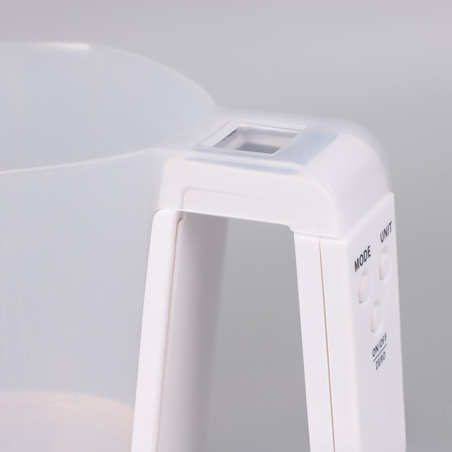 Cantar de Bucatarie 2 in 1, Klevo, Model Electronic, Tip Cana Gradata cu Masurare, pentru Lichide si Solide, Display Automat, 21.5 x 14.3 x 15 cm, Alb