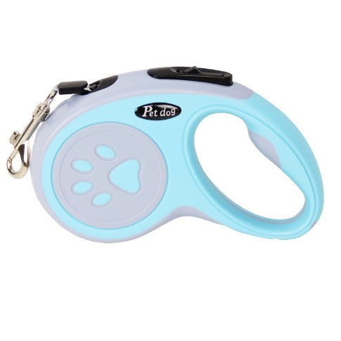 Lesa Automata Retractabila, Klevo, pentru Caini, 3m, 20 kg, ABS, Gri/Bleu, 8x12x4 cm