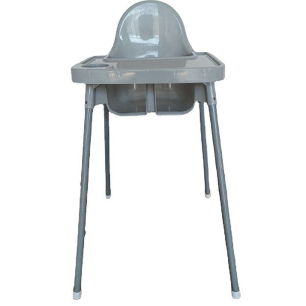 Scaun de Masa, Klevo, pentru Bebelusi si Copii 6-36 Luni, din Plastic/Metal, Centura in 2 Puncte, Tava Detasabila, 63 x 57 x 85 cm, Gri