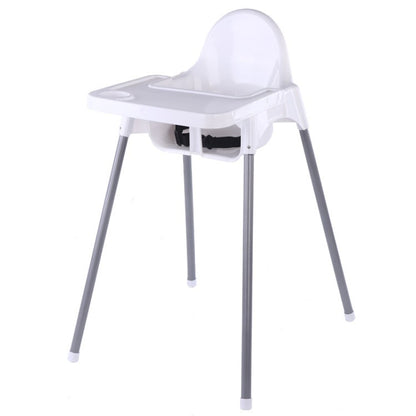 Scaun de Masa, Klevo, pentru Bebelusi si Copii 6-36 Luni, din Plastic/Metal, Centura in 2 Puncte, Tava Detasabila, 63 x 57 x 85 cm, Alb