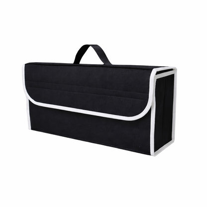 Organizator Portbagaj Auto Pliabil, Klevo, Cutie Depozitare Multifunctionala, Material Textil Non Woven, 50 x 17 x 24 cm, Negru