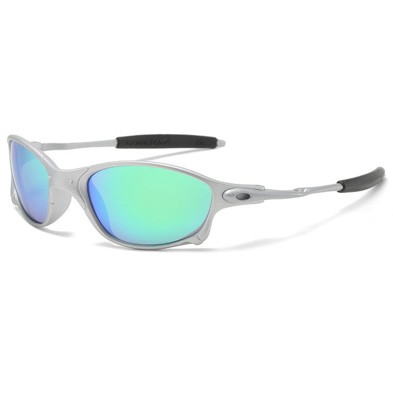 Ochelari de Soare, Klevo, pentru Sportivi, Polarizati, UV400, din Metal si ABS, 14.8 x 14.6 x 1.9 cm, Gri