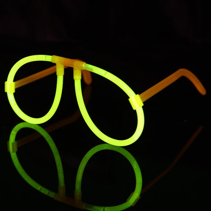 Ochelari Decorativi, Klevo, din Plastic, Fluorescenti, Accesoriu Petrecere, Galben