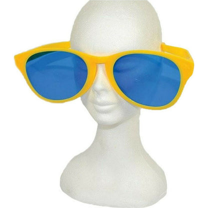 Ochelari Deghizare, Klevo, Marime Exagerata, din Plastic, 26 x 9 cm, Galben