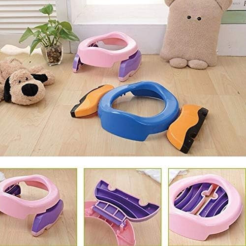 Olita Portabila 2 in 1, Klevo, Olita + Capac de Toaleta, din Plastic, Diametru 21 cm, Roz