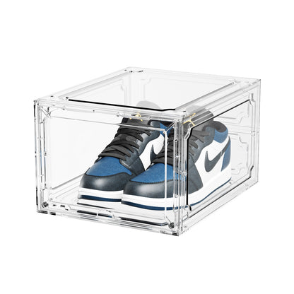 Organizator de Pantofi, Klevo, din PP+ABS, Usa Frontala Magnetica, Rezistenta la Praf, Anti-Oxidare, Utilizare Multipla, 36 x 28 x 21 cm, Transparent