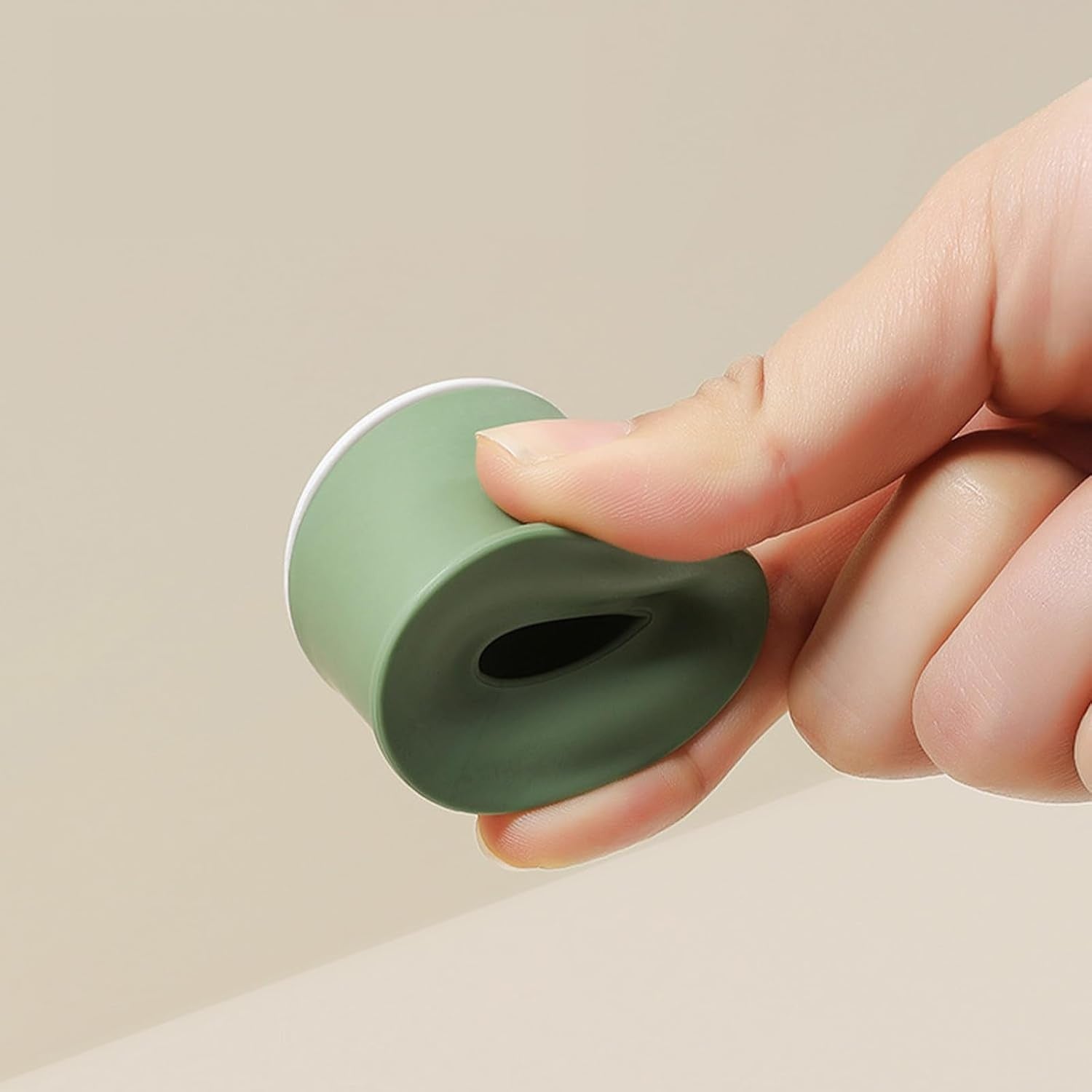 Opritor de Usa, Klevo, din Silicon, Model Magicial, cu Prindere de Perete, Anti-Coliziune, 4x 8.5 cm, Verde