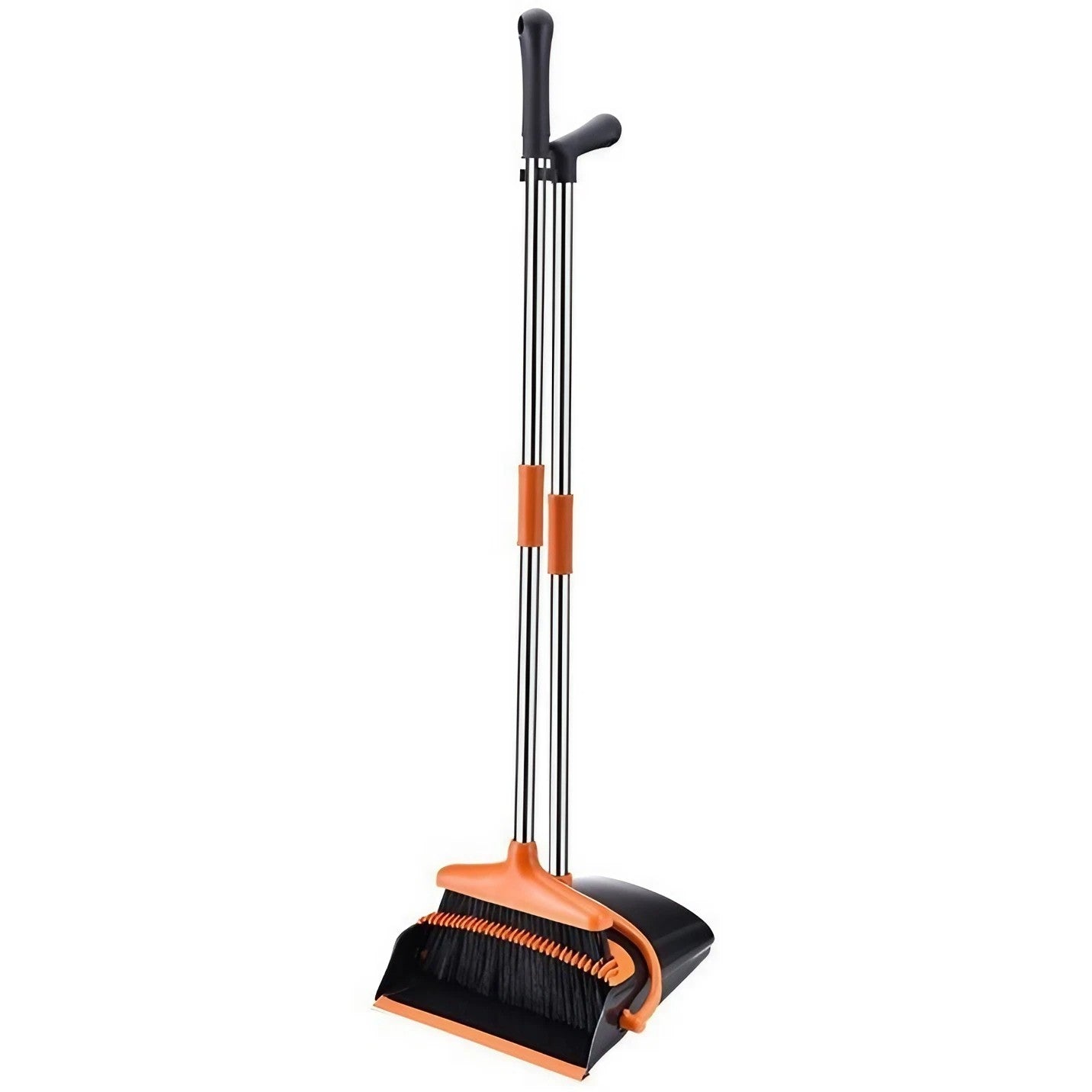 Set matura si faras cu coada, Klevo, Pentru uz casnic, Plastic/Otel, Portocaliu/Negru, Depozitare verticala, 26x25.5x83 cm