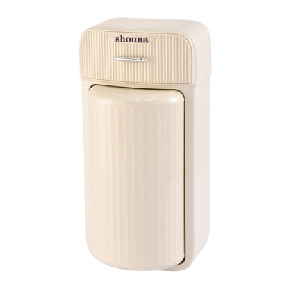 Organizator Baie, Klevo, 4 Compartimente si 1 Sertar, Rotire 360 Grade, din PP+PET, 27.5 x 16 x 11 cm, Crem