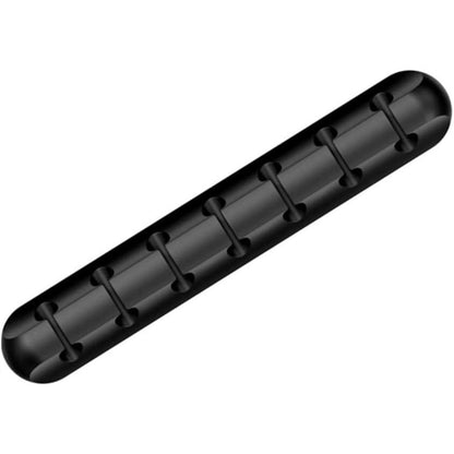 Organizator Cabluri, Klevo, Cable Clips, Fixare Dublu Adeziv, Silicon, 7 Sloturi, Negru