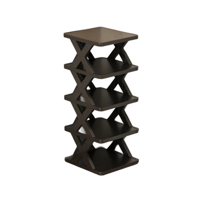 Organizator de Pantofi, Klevo, 5 Straturi, din ABS, Suport Modular, 65.5 x 24 x 26 cm, Negru