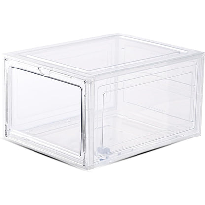 Organizator de Pantofi, Klevo, din PP+ABS, Usa Frontala Magnetica, Rezistenta la Praf, Anti-Oxidare, Utilizare Multipla, 36 x 28 x 21 cm, Transparent