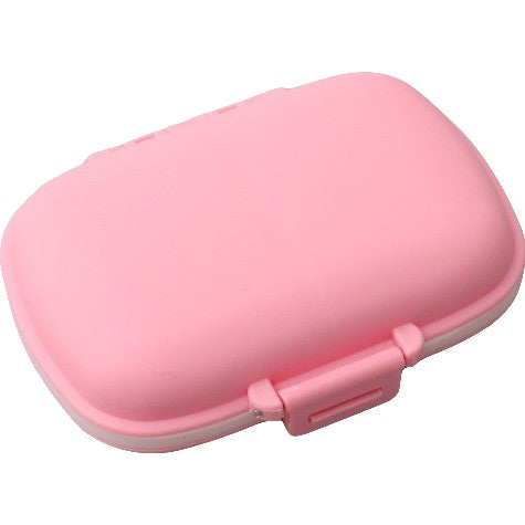 Organizator medicamente, Plastic, 8 compartimente, 0.1 L, Roz, Klevo, 11 x 7 cm